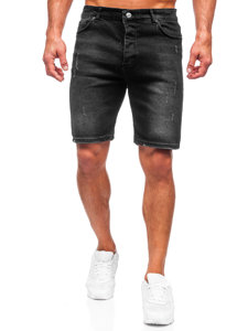 Herr Jeansshorts Svart Bolf 0490