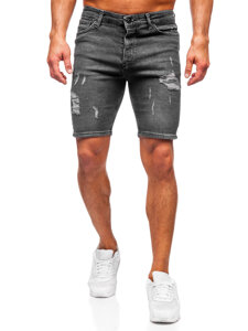 Herr Jeansshorts Svart Bolf 0525