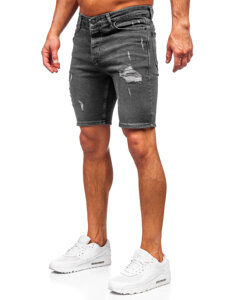 Herr Jeansshorts Svart Bolf 0525