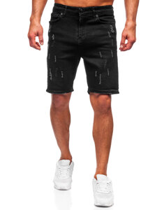 Herr Jeansshorts Svart Bolf 0621