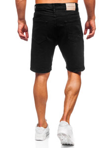 Herr Jeansshorts Svart Bolf 0622