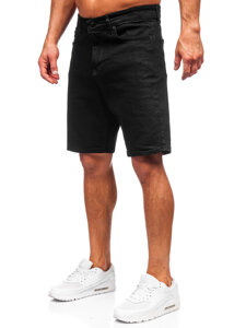 Herr Jeansshorts Svart Bolf 0624