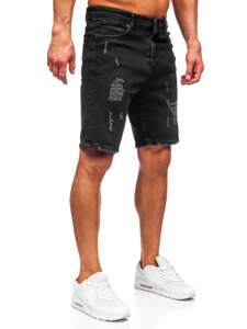 Herr Jeansshorts Svart Bolf 0626