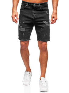 Herr Jeansshorts Svart Bolf 0627