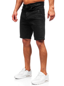 Herr Jeansshorts Svart Bolf 0628