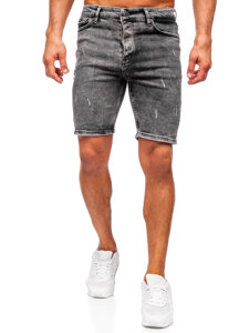 Herr Jeansshorts Svart Bolf 0668