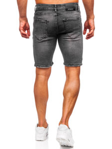 Herr Jeansshorts Svart Bolf 0676