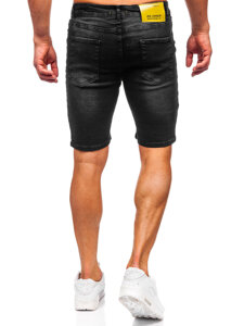 Herr Jeansshorts Svart Bolf 0746