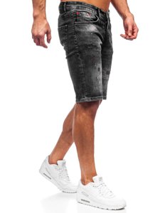 Herr Jeansshorts Svart Bolf 3011