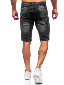 Herr Jeansshorts Svart Bolf 3011