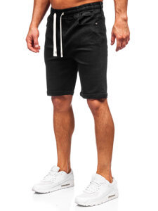 Herr Jeansshorts Svart Bolf 8108