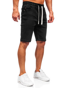 Herr Jeansshorts Svart Bolf 8108