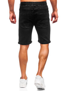 Herr Jeansshorts Svart Bolf 8108