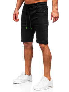 Herr Jeansshorts Svart Bolf 8109