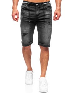 Herr Jeansshorts Svart Bolf K15002-2