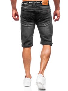 Herr Jeansshorts Svart Bolf K15002-2