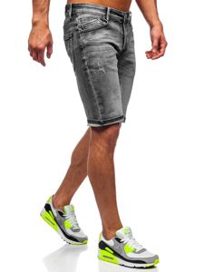 Herr Jeansshorts Svart Bolf KG3753A