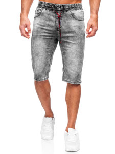 Herr Jeansshorts Svart Bolf KR1538