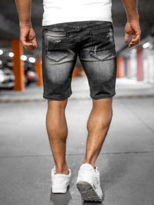 Herr Jeansshorts Svart Bolf MP0037NA