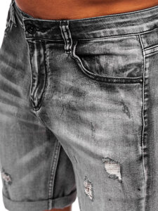 Herr Jeansshorts Svart Bolf NG60392