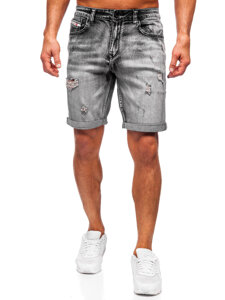 Herr Jeansshorts Svart Bolf NG60392