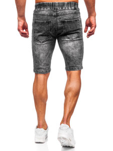 Herr Jeansshorts Svart Bolf TF174