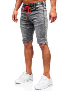 Herr Jeansshorts Svart Bolf TF175