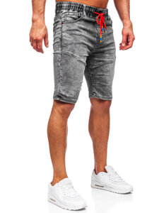 Herr Jeansshorts Svart Bolf TF175