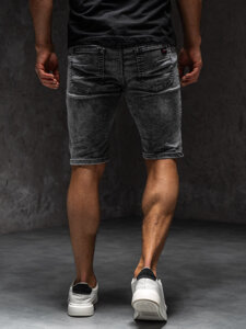 Herr Jeansshorts Svart Bolf TF175A1