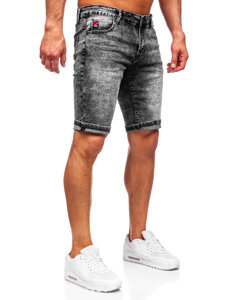 Herr Jeansshorts Svart Bolf TF188