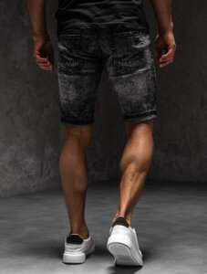 Herr Jeansshorts Svart Bolf TF188A1