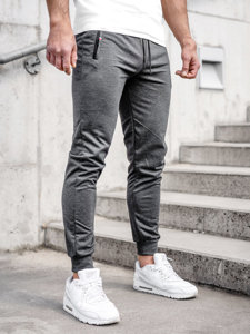 Herr Jogger Sweatpants Antrazitgrå Bolf JX5001A