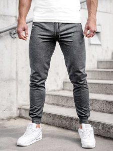 Herr Jogger Sweatpants Antrazitgrå Bolf JX5001A