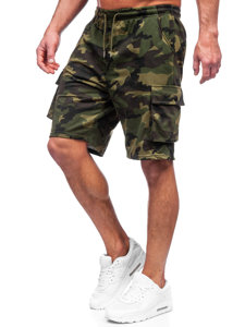 Herr Militära Cargo Shorts Kaki Bolf 8K282