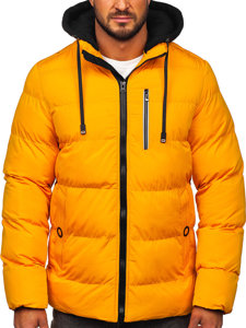 Herr Quiltad Vinterjacka Orange Bolf 27M8112