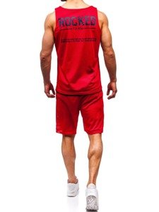 Herr Set T-shirt + Shorts Bolf Röd 100780