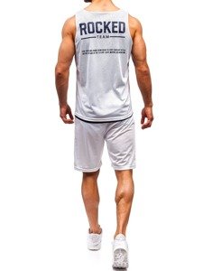 Herr Set T-shirt + Shorts Bolf Vit 100780