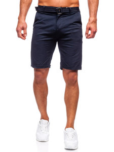 Herr Shorts med bälte Marinblå Bolf XX160085