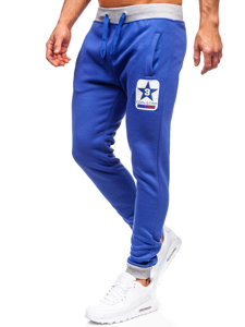 Herr Sweatpants Blå Bolf K10001