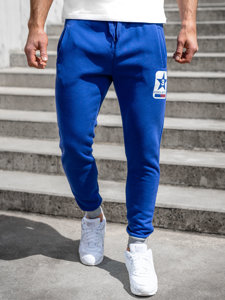 Herr Sweatpants Blå Bolf K10001