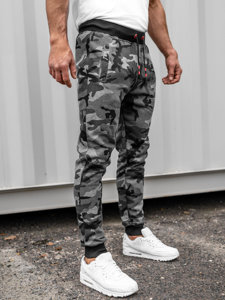 Herr Sweatpants Camo-Grafitgrå Bolf KZ15A