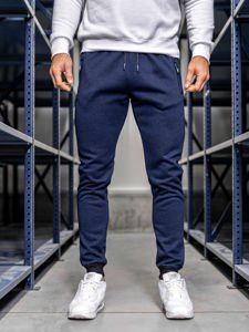 Herr Sweatpants Marinblå Bolf AM72