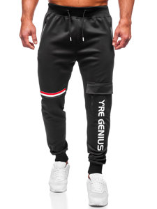 Herr Sweatpants Svart Bolf K10277