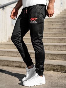 Herr Sweatpants Svart-Röd Bolf K50005