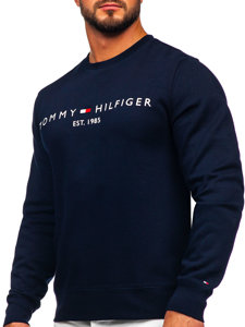 Herr Sweatshirt med tryck Marinblå Tommy Hilfiger MW0MW11596