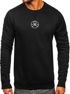 Herr Sweatshirt med tryck Svart Bolf MF2014