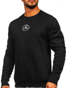 Herr Sweatshirt med tryck Svart Bolf MF2014