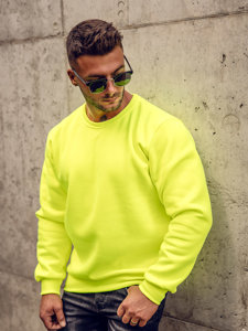 Herr Tjock Sweatshirt Gul-Neon Bolf 2001A