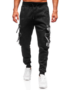 Herr Varm Cargo-joggers Svart Bolf HSS339