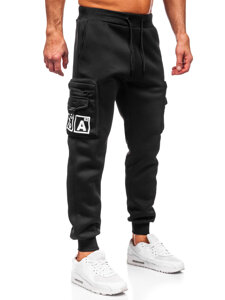 Herr Varm Cargo-joggers Svart Bolf K22